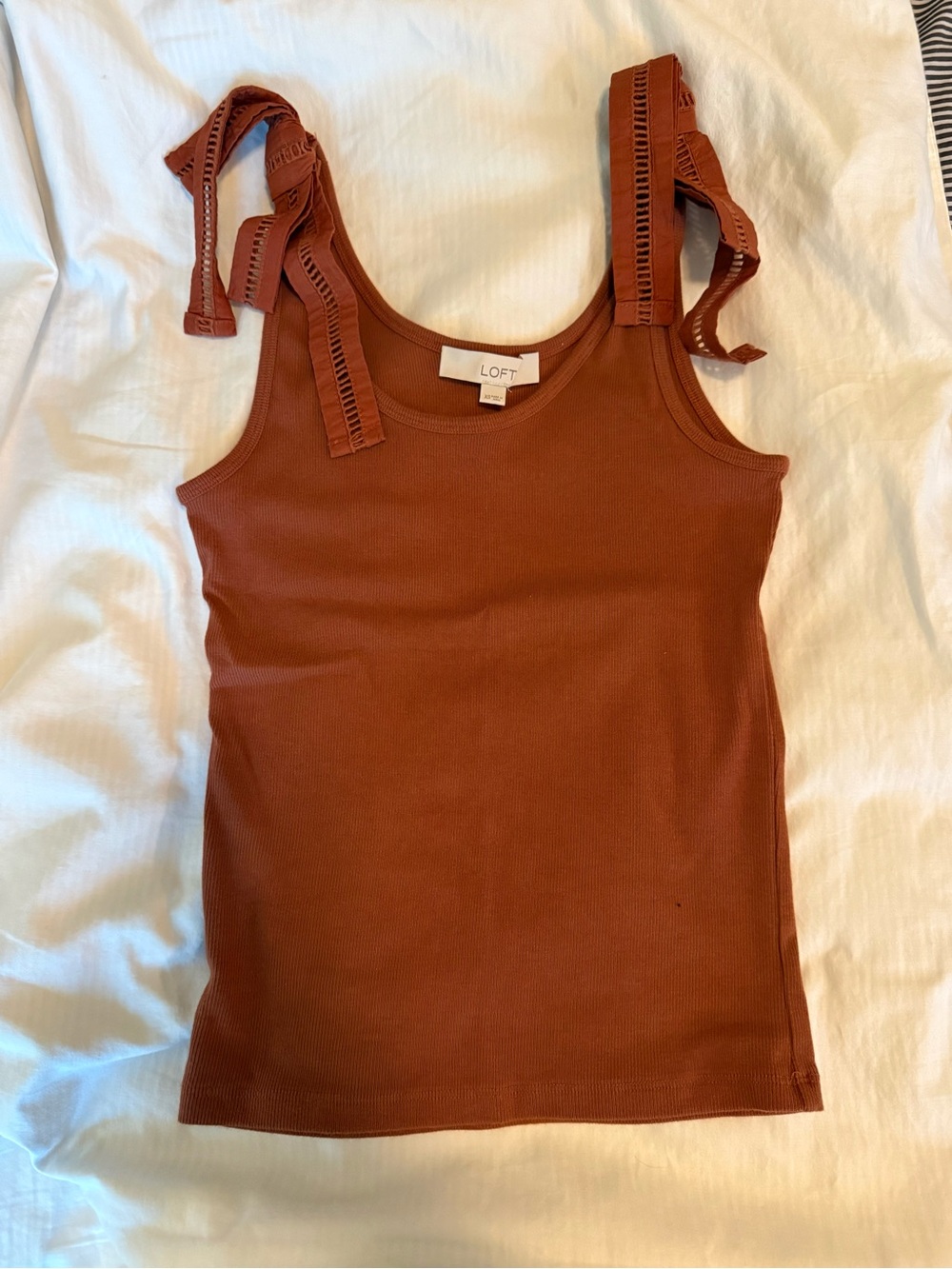 LOFT tank top tie straps